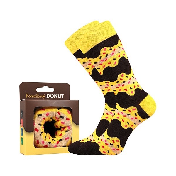 DONUT veselé dárkové ponožky Boma
