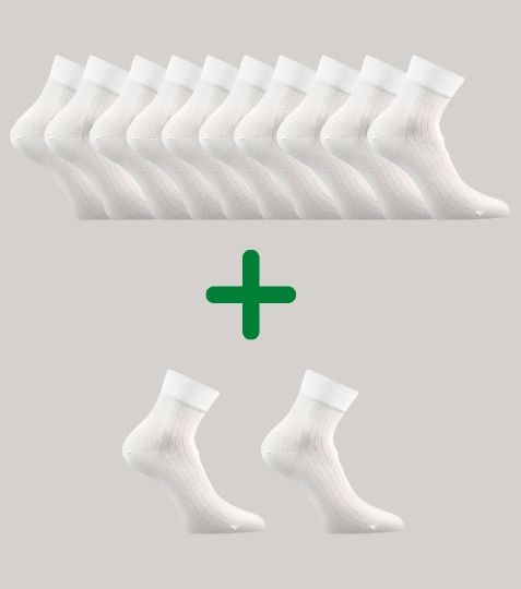 GAZDAN 10+2 ZDARMA snížené ponožky extra volný lem Lonka