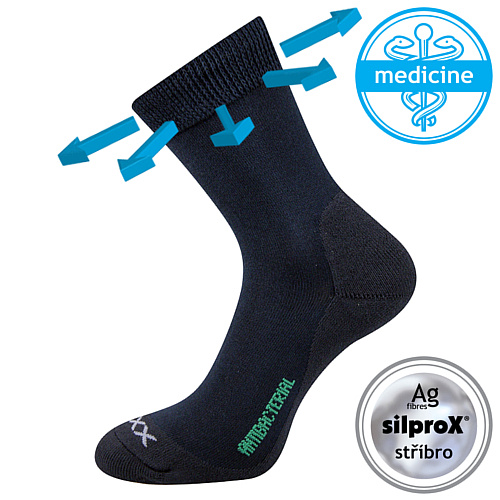 SUPERPACK - ZEUS zdravotní antibakteriální ponožky VoXX - 5 párů