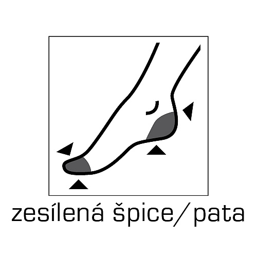 COTTON socks 60 DEN punčochové ponožky Lady B - 6 párů