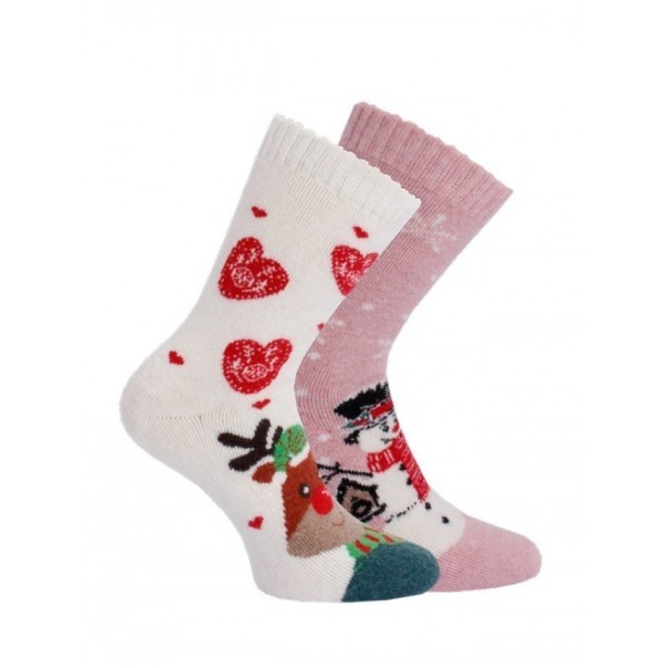 Dámské vlněné vánoční ponožky Trendy socks