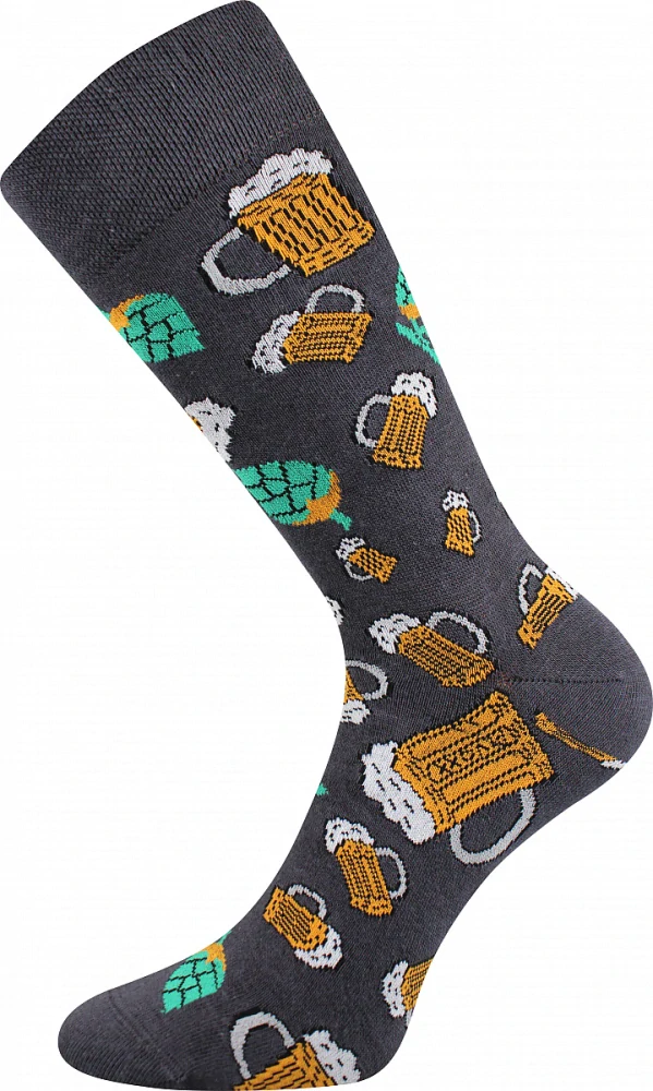 DEBOX barevné vánoční ponožky Lonka - PŮLLITR