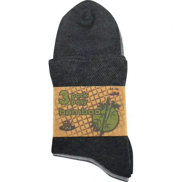 EKOM středně vysoké jednobarevné bambusové ponožky Boma