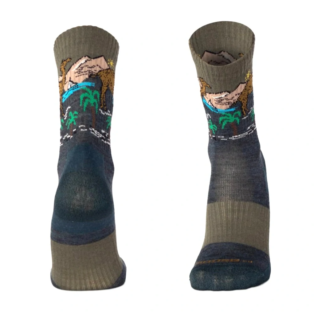 BESKYD CAMEL veselé merino ponožky s velbloudem Moose