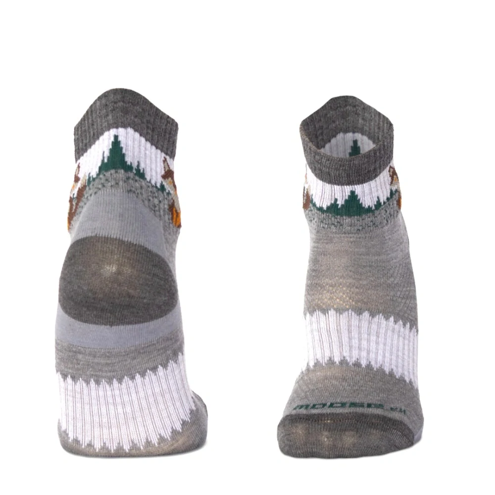 ORLIK FOX kotníkové merino ponožky s liškou Moose