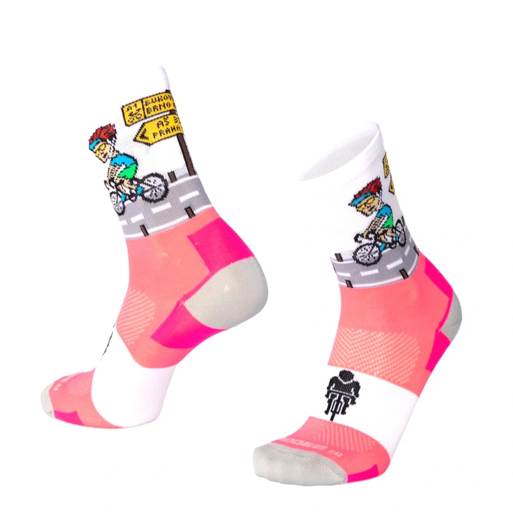SMILE15 RIDE veselé sportovní ponožky Moose