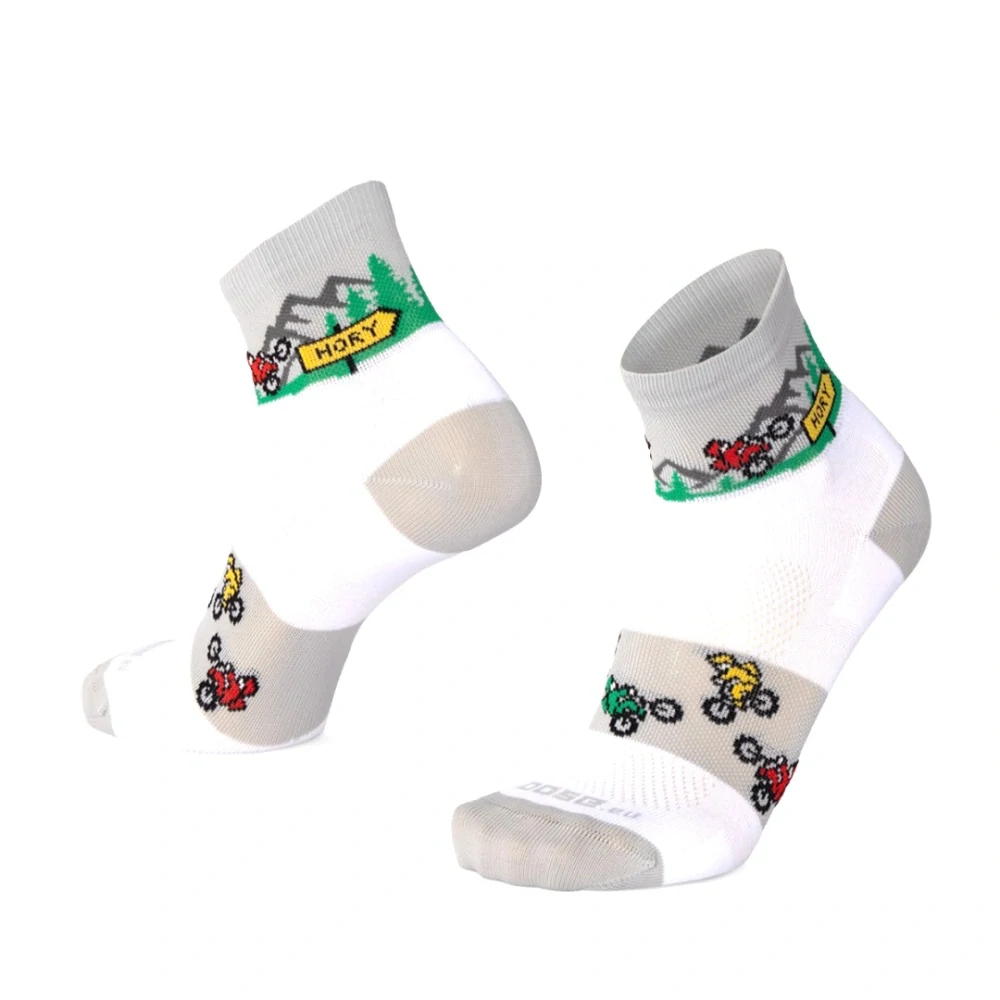 SMILE10 RIDE střední veselé sportovní ponožky Moose