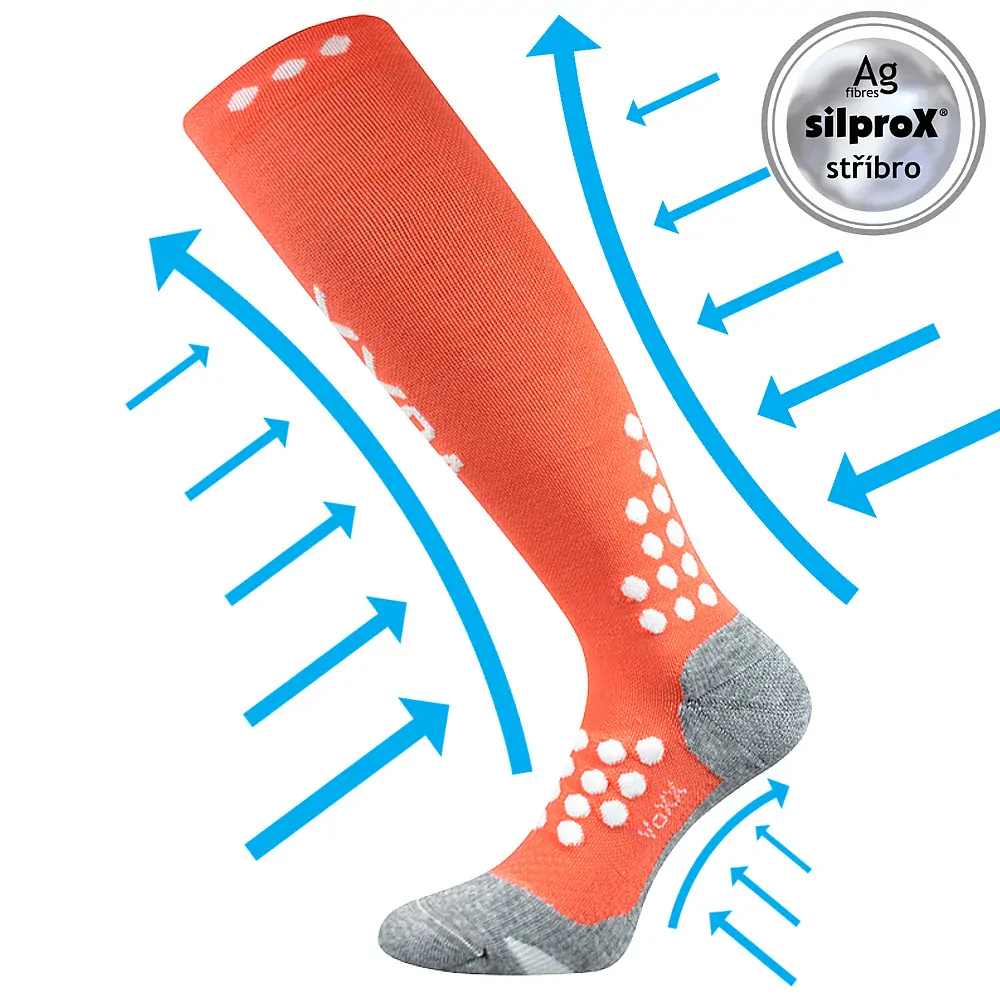 MARATHON funkční kompresní podkolenky s ionty stříbra Voxx