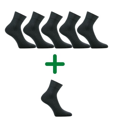 GAZDAN 5+1 ZDARMA snížené ponožky extra volný lem Lonka