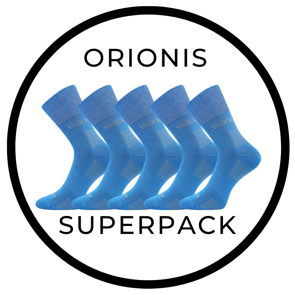 SUPERPACK - ORIONIS antibakteriální merino ponožky se stříbrem VoXX - 5 párů 