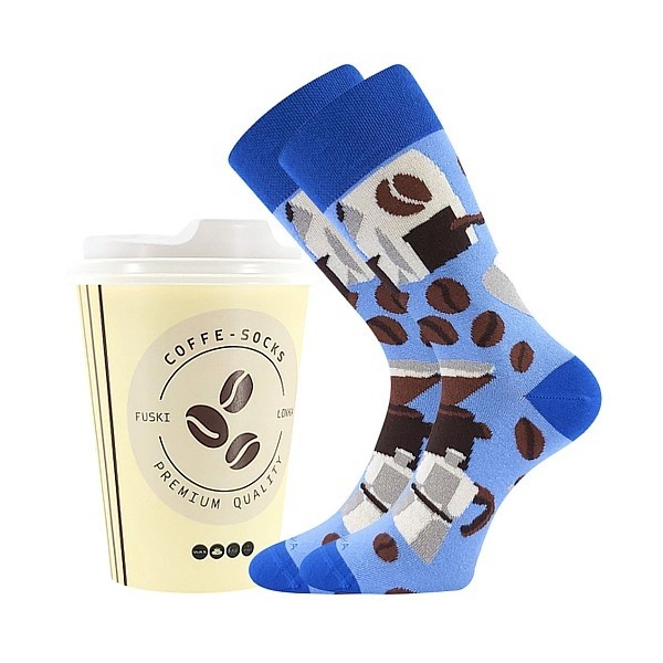 COFFEE SOCKS barevné veselé ponožky Lonka