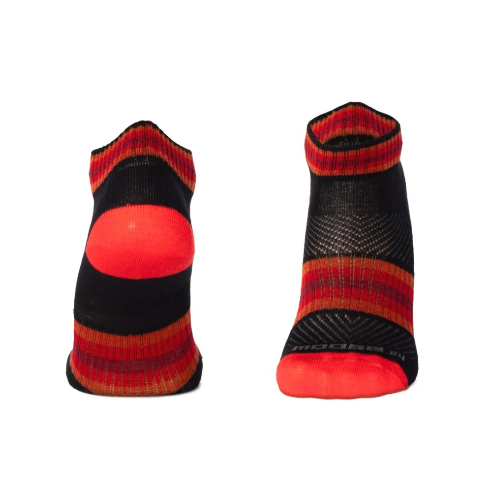 LUZY DASH nízké pruhované merino ponožky Moose