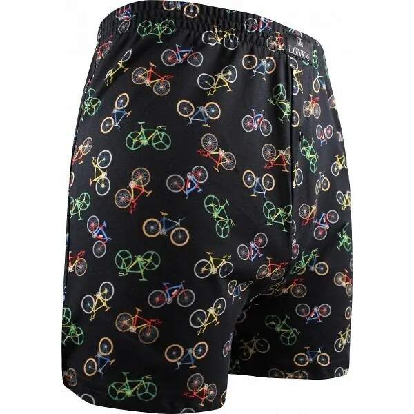 Levně KARLOS pánské bavlněné trenýrky Lonka - BIKE Černá 3XL 1 kus