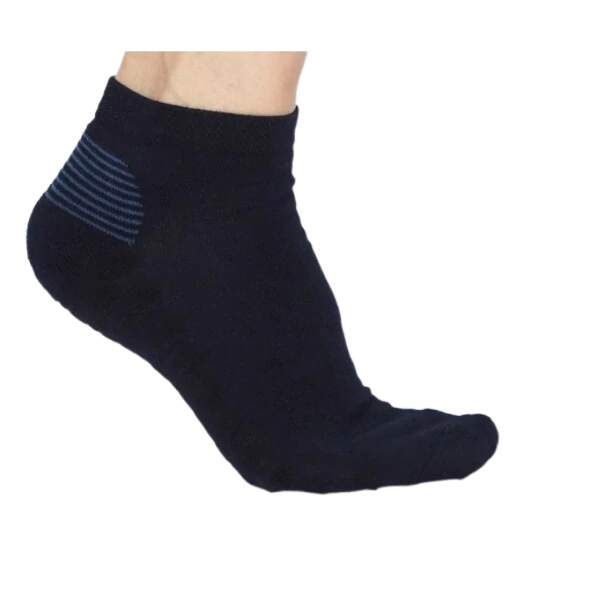 Levně BX-MEDIC SNEAKER FUN bambusové masážní ponožky BAMBOX tm. modrá 47-50 1 pár