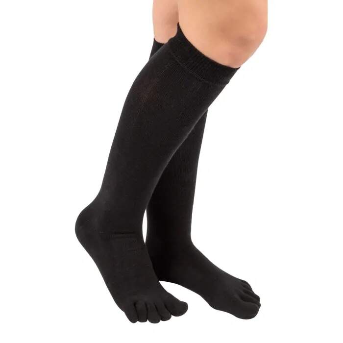 Levně KNEE-High prstové podkolenky ToeToe Černá UNI 1 pár