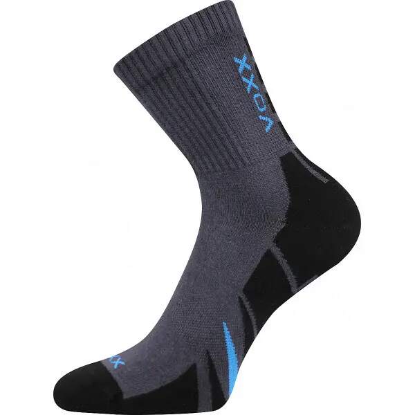 Levně HERMES bavlněné sportovní ponožky VoXX Tm. šedá 47-50 1 pár