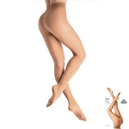 Levně STYLISH tights 17 DEN punčochové kalhoty Lady B Béžová S 1 kus