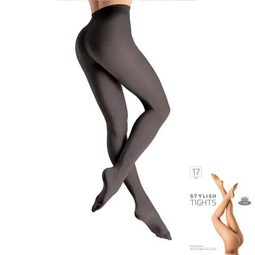 Levně STYLISH tights 17 DEN punčochové kalhoty Lady B Černá S 1 kus
