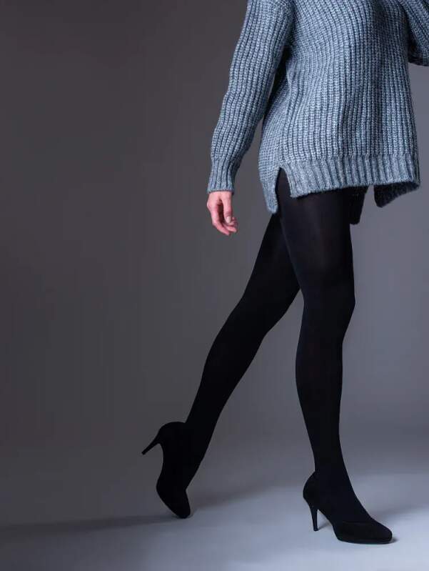 Levně WINTER TIGHTS 200 DEN extra silné punčochové kalhoty Lady B Černá S 1 kus