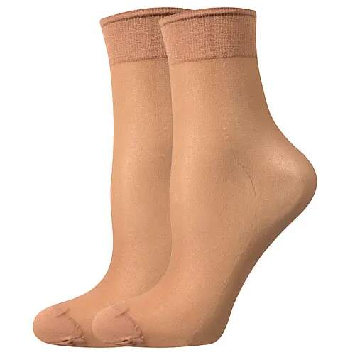 Levně NYLON SOCKS 20 DEN punčochové ponožky Lady B - 12 párů Zlatá UNI 12 párů