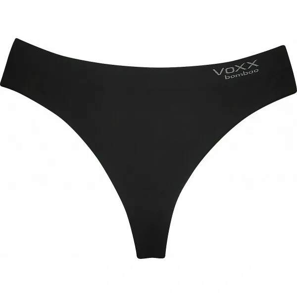 Levně BS-006 dámské bambusové funkční tanga VoXX Černá L / XL 1 kus