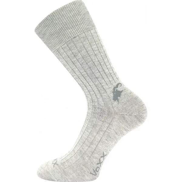 Levně CASHMERE LOVE žebrované ponožky z kašmíru VoXX Šedá 43-46 1 pár