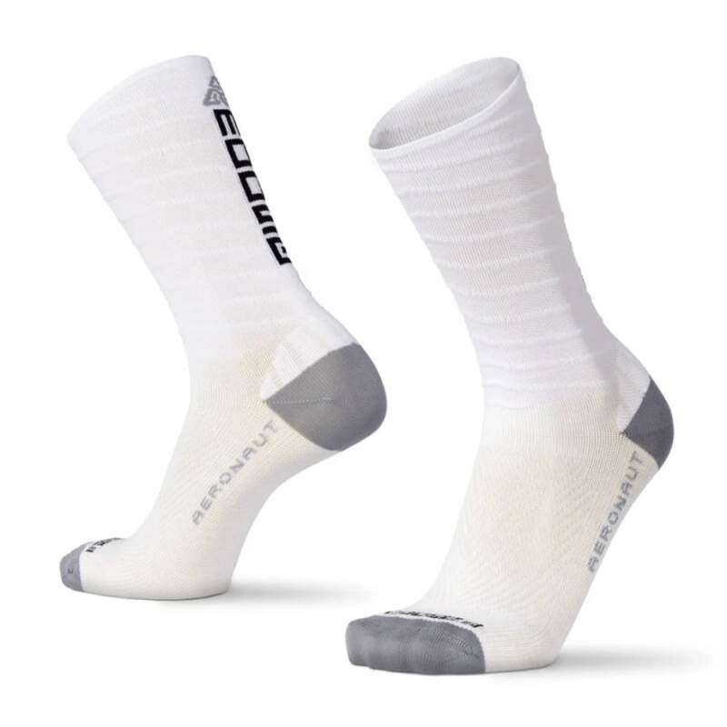 Levně COMPRESS AERONAUT cyklistické kompresní ponožky Moose Bílá XL 1 pár