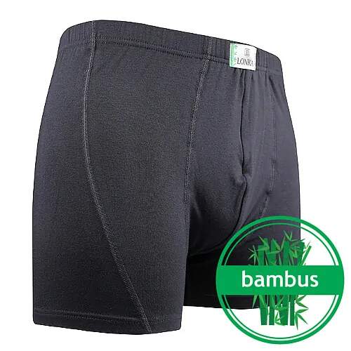 Levně NORBERT funkční bambusové boxerky Lonka Tm. šedá 3XL 1 kus