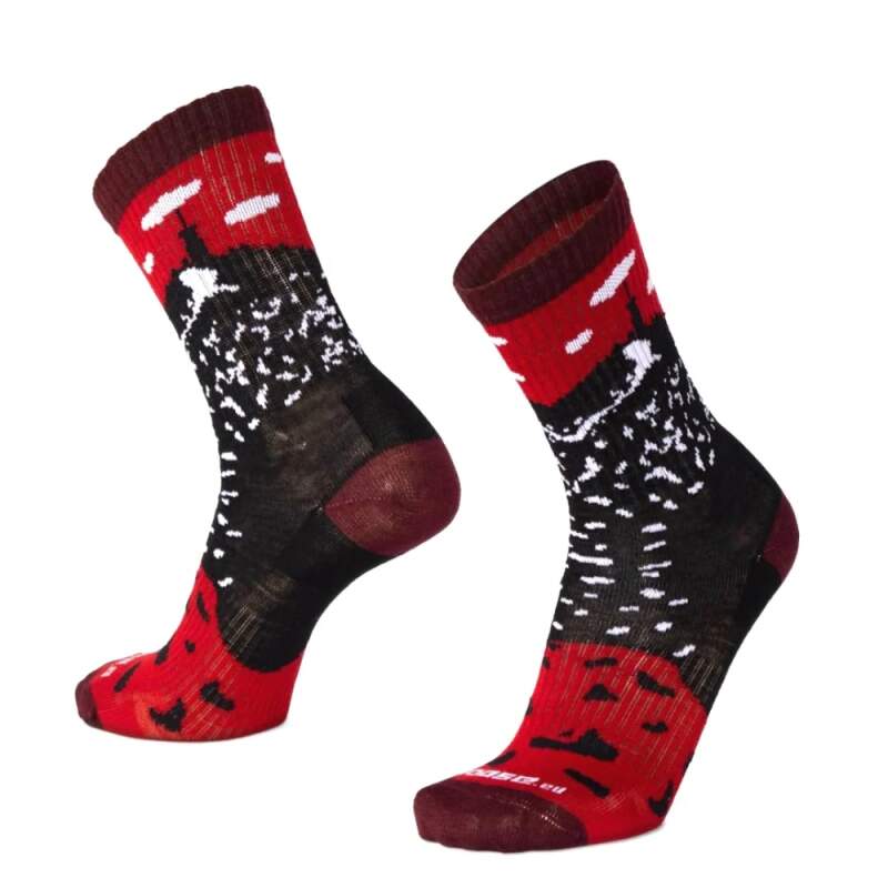 Levně BESKYD LYSA české merino ponožky Moose červená XXXL 1 pár