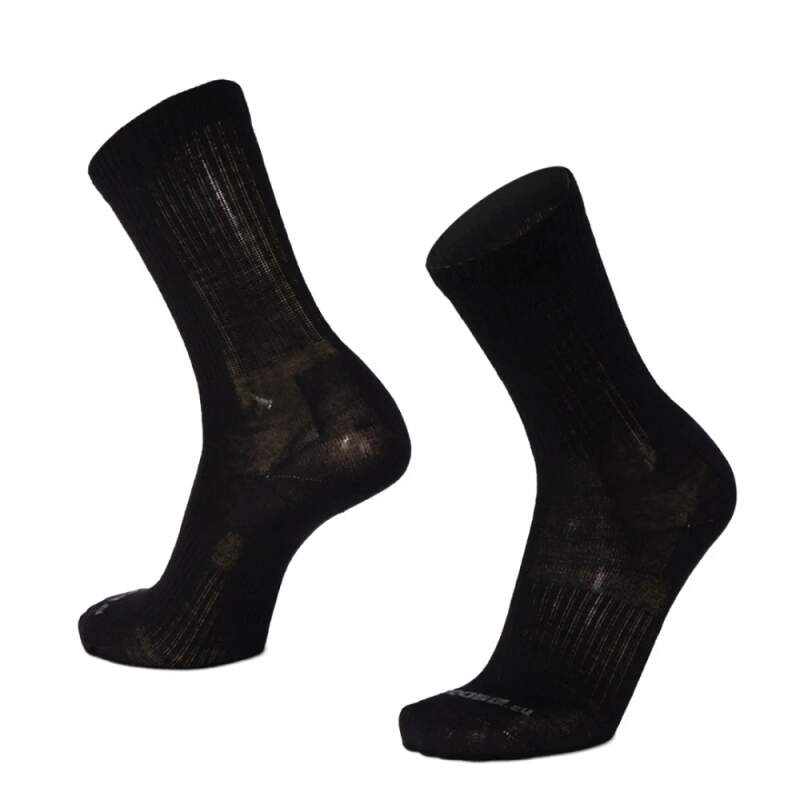 Levně BESKYD MONO jednobarevné merino ponožky Moose černá XXL 1 pár