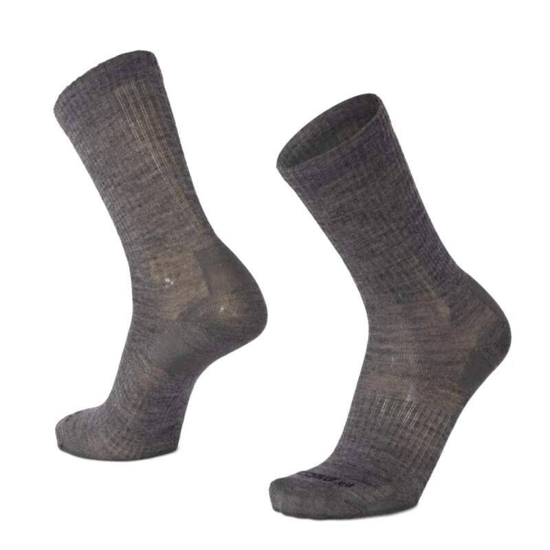Levně BESKYD MONO jednobarevné merino ponožky Moose šedá S 1 pár