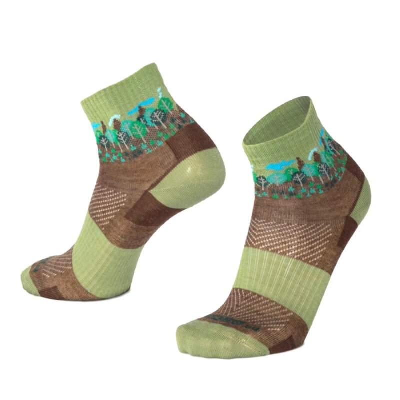 Levně ORLIK FOREST kotníkové veselé merino ponožky Moose zelená XXXL 1 pár