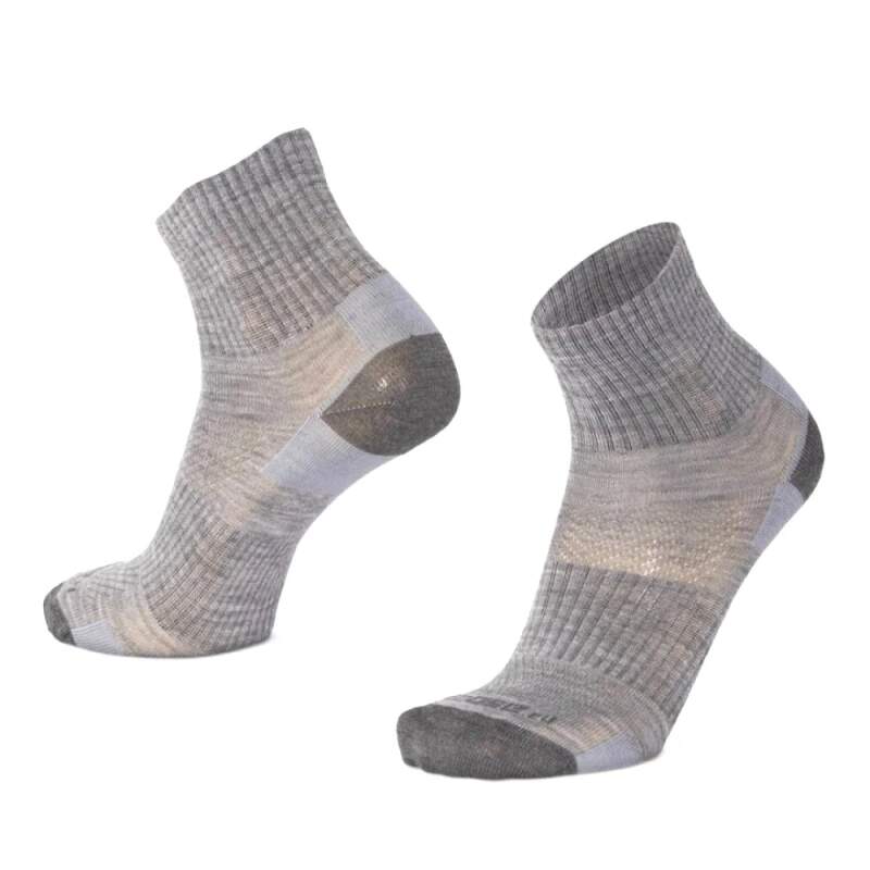 Levně ORLIK ONE jednobarevné kotníkové merino ponožky Moose šedá XXL 1 pár