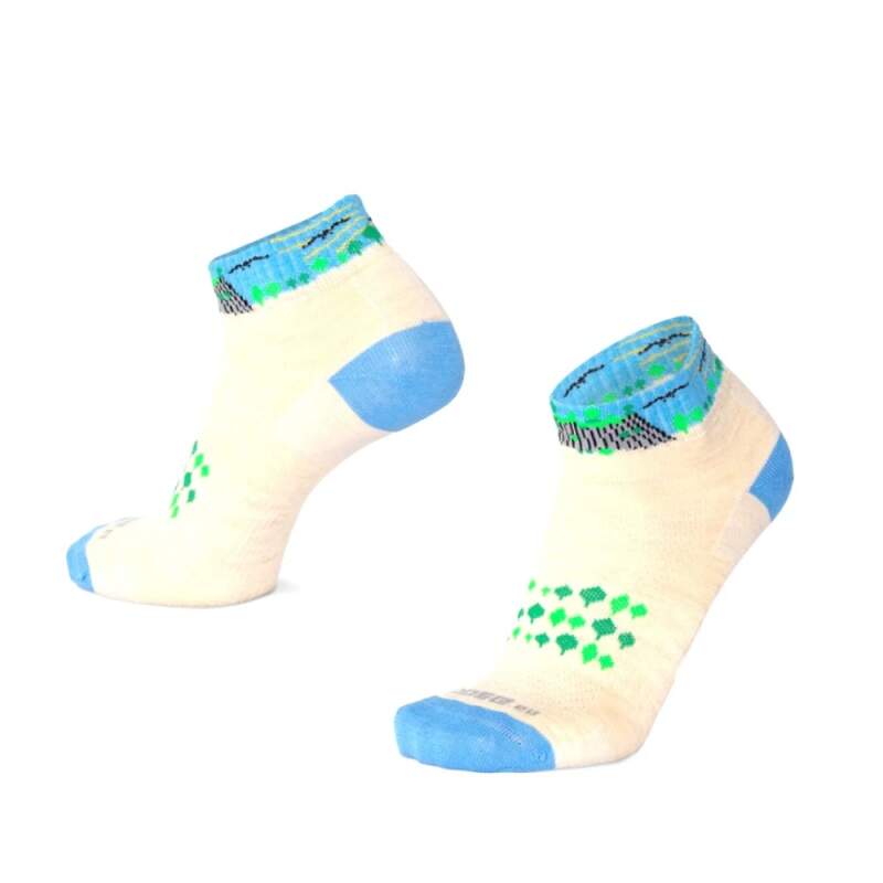 Levně LUZY LUZ nízké veselé merino ponožky Moose 1 pár béžová XL