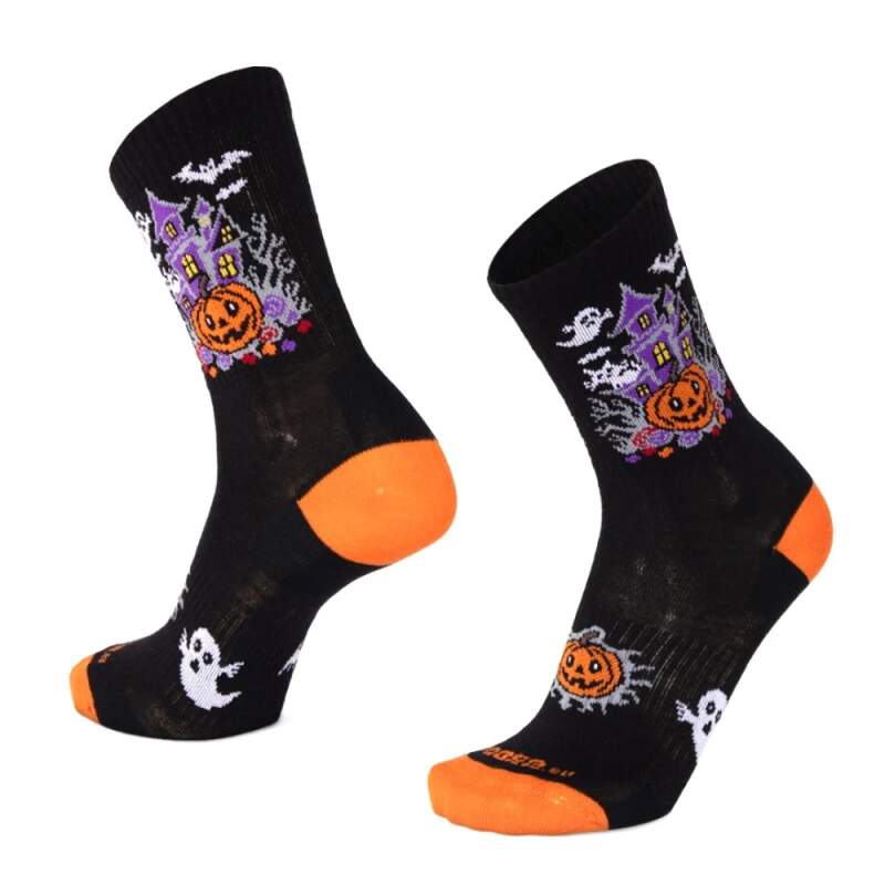 Levně BESKYD HALLOWEEN merino strašidelné ponožky Moose černá 1 pár XL