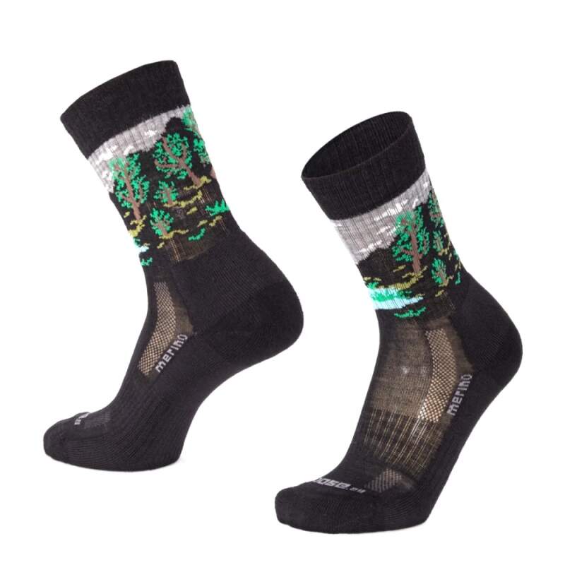 Levně TATRAN SYLVAN vysoké merino ponožky Moose černá 1 pár M