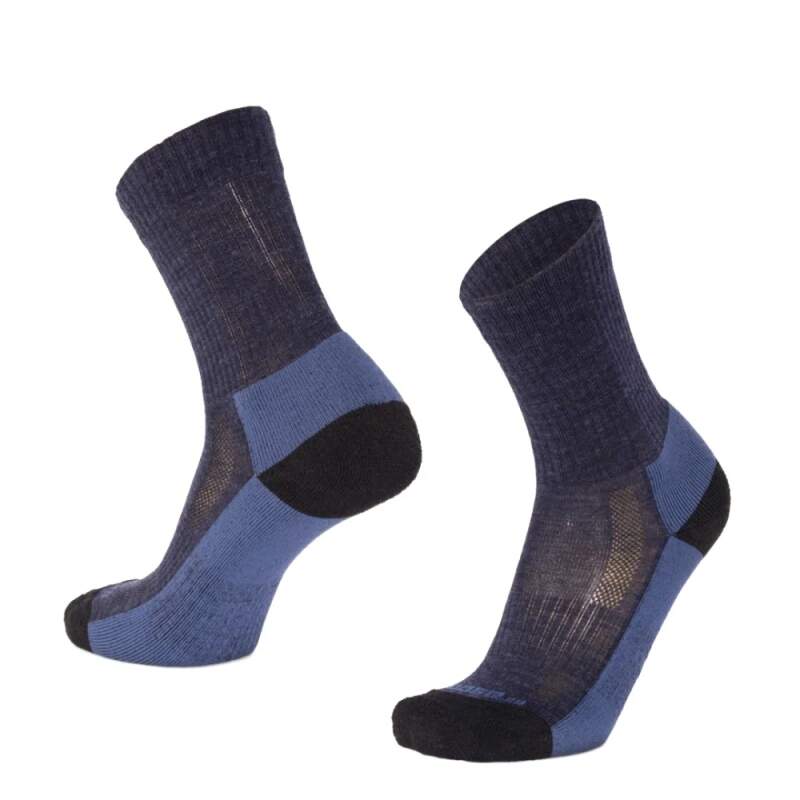 Levně TATRAN BLOCK vysoké jednobarevné merino ponožky Moose modrá 1 pár XL
