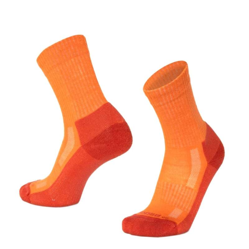 Levně TATRAN BLOCK vysoké jednobarevné merino ponožky Moose rezavá 1 pár S