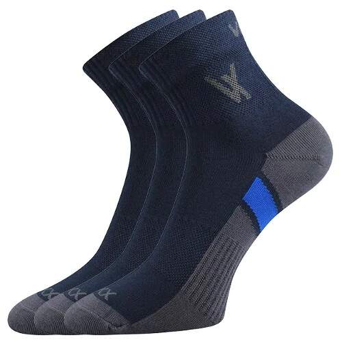 Levně NEO ponožky VoXX 3 páry 43-46 Tm. modrá