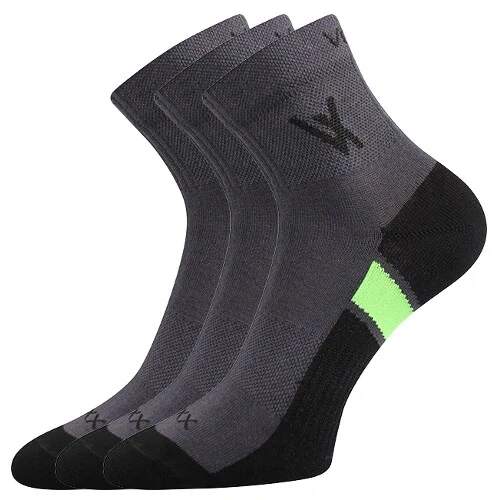 Levně NEO ponožky VoXX 3 páry Tm. šedá 47-50