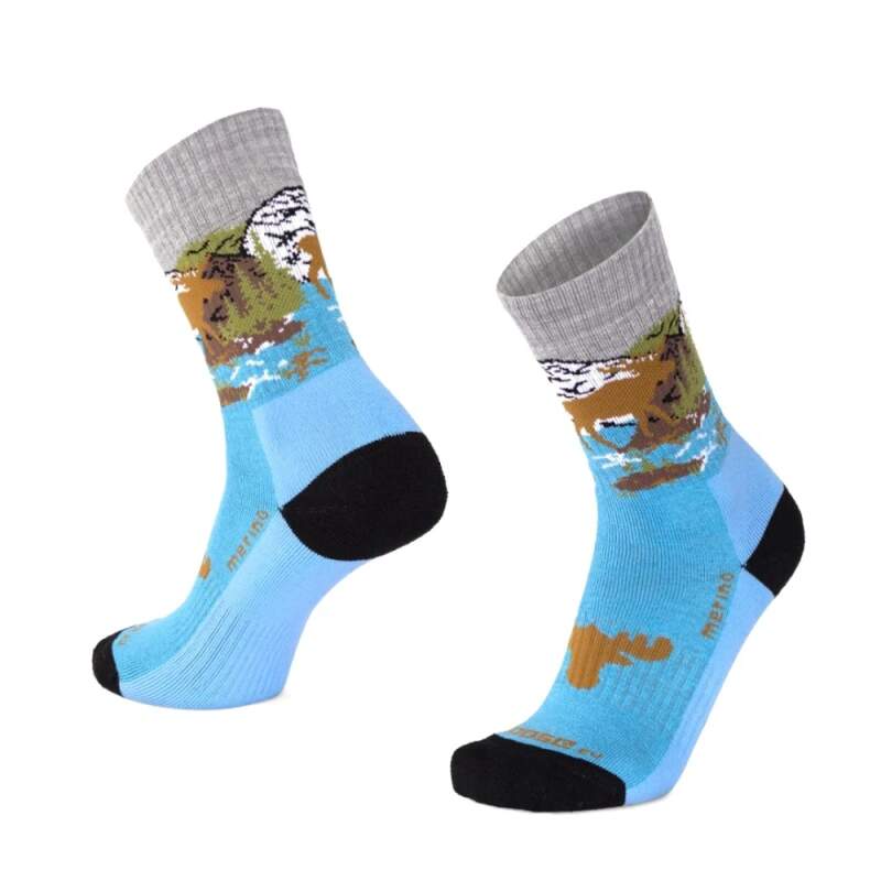 ALP ELK celofroté merino ponožky Moose