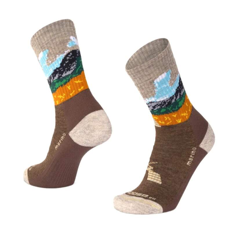 ALP TUNDRA merino ponožky Moose 1 pár XXL Hnědá