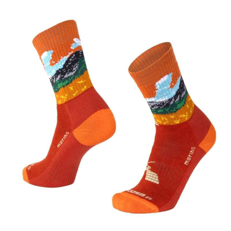 ALP TUNDRA merino ponožky Moose 1 pár 3XL Rezavá