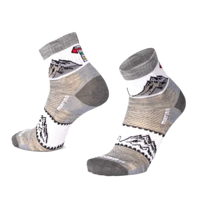Levně ORLIK KUDYTUDY kotníkové merino ponožky Moose 1 pár XXL Šedá