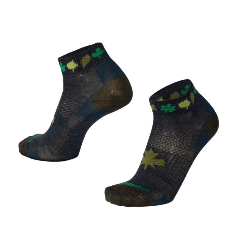 Levně LUZY WOOD nízké merino ponožky Moose 1 pár 3XL Zelená