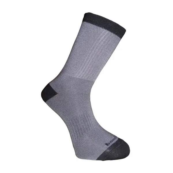 Levně BX-3 LIGHT bambusové ponožky BAMBOX Šedá / Černá 43-46 1 pár