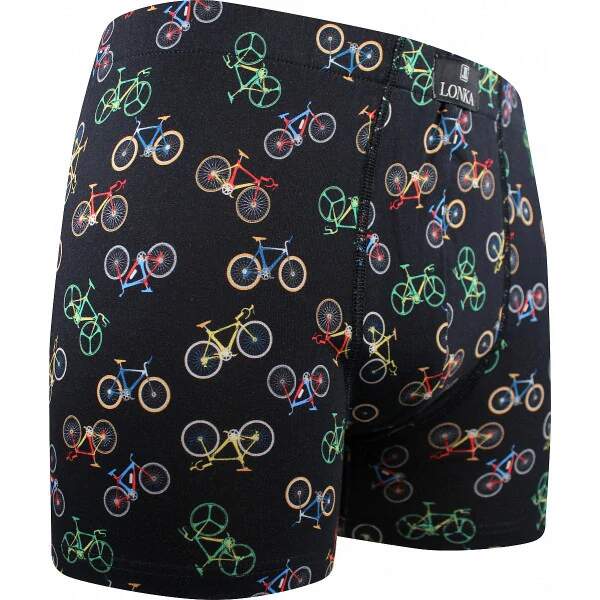 KEVIN pánské veselé boxerky Lonka - BIKE černá 3XL 1 kus