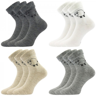 OVEČKANA vlněné teplé ponožky Boma